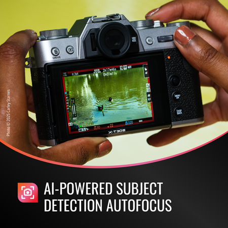 Fujifilm X-T30 III Mirrorless Camera with XC 13-33mm Lens, Silver