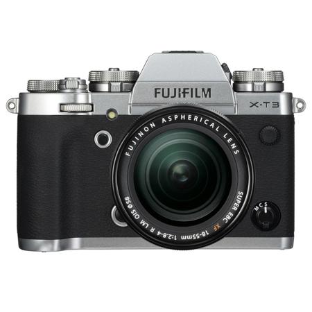 Fujifilm X-T3 Mirrorless Camera with XF 18-55mm f/2.8-4 R LM OIS Lens, Silver