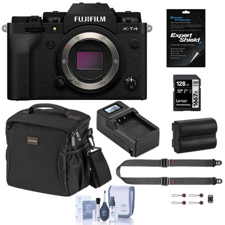 Fujifilm X-T4 Mirrorless Digital Camera Body, Black with Essential Kit