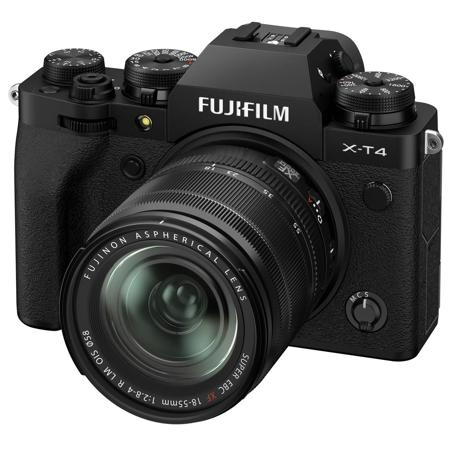 Fujifilm X-T4 Camera with XF 18-55mm f/2.8-4 R LM OIS Lens, Black