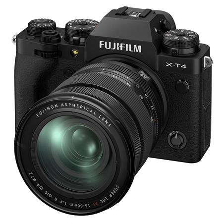 Fujifilm X-T4 Camera with XF 16-80mm f/4 R OIS WR Lens, Black 16652893