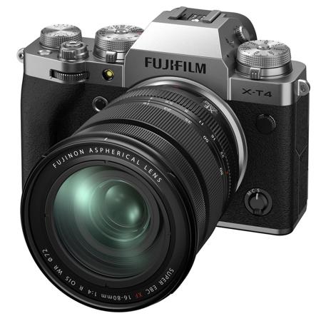 Fujifilm X-T4 Digital Camera with XF 16-80mm f/4 R OIS WR Lens, Silver