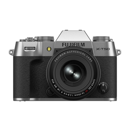 Fujifilm X-T50 Mirrorless Camera with XF 16-50mm f/2.8-4.8 R LM WR Lens Silver