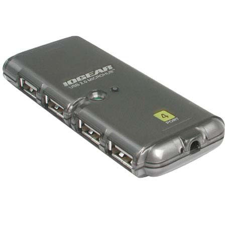 IOGEAR GUH274 4 Port USB 2.0 High Speed Micro Hub