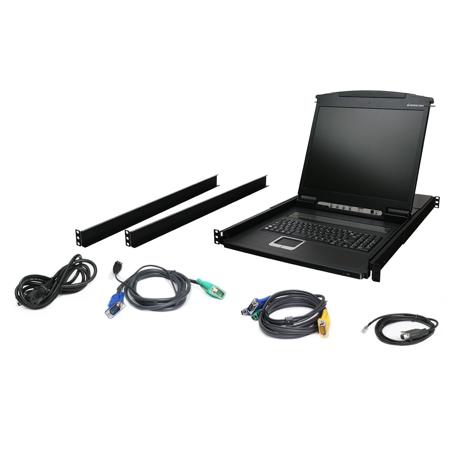 IOGEAR GCL1916 16-Port 19" LCD Combo KVM Switch