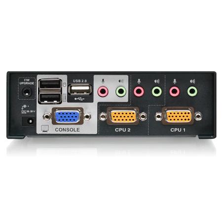 IOGEAR 2-Port VGA KVMP Switch with DisplayPort Adapters