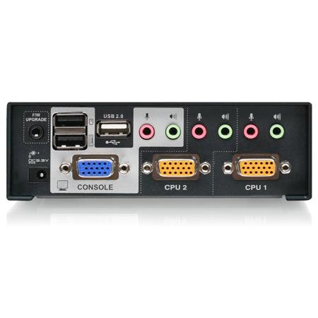 IOGEAR 2-Port VGA KVMP Switch with Mini DisplayPort Adapters