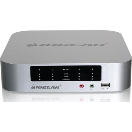 IOGEAR 4-port DualView Mini DisplayPort KVMP Switch with Peripheral Sharing