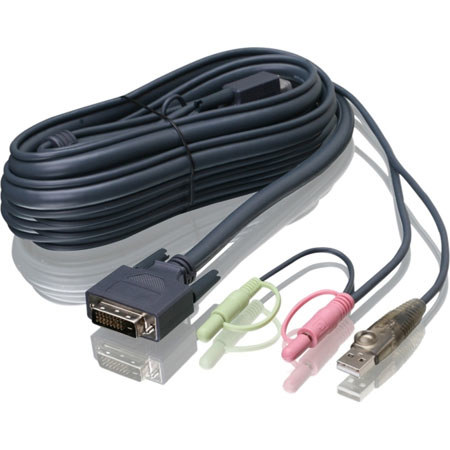IOGEAR 16 Feet Dual-Link DVI KVM Cable