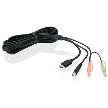 IOGEAR G2L802U 6' HDMI KVM Cable with USB and Audio, TAA