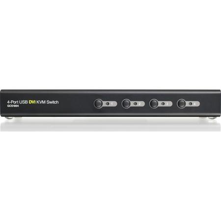 IOGEAR GCS1004 4-Port USB DVI KVM Switch for Computers/Consoles