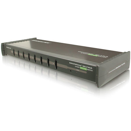 IOGEAR 8 Port PS/2 MiniView Ultra KVM Switch