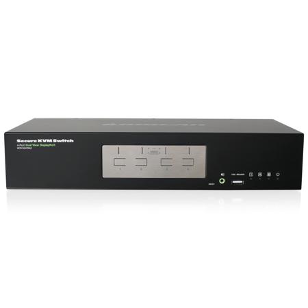 IOGEAR 4-Port Dual View DisplayPort Secure KVM Switch (TAA)