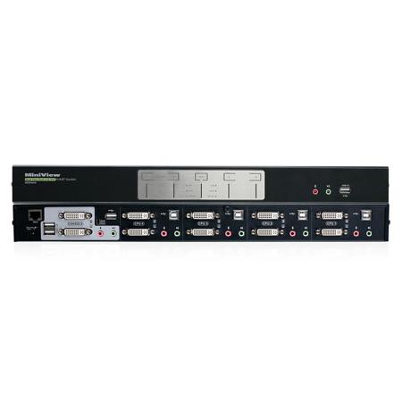 Iogear 4-Port Dual-Link Dual View DVI and DisplayPort KVMP Switch Kit