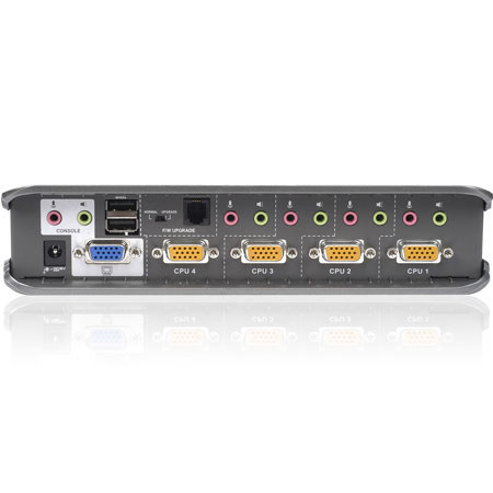 IOGEAR 4-Port Dual Platform KVMP Switch with Keyboard and Mouse
