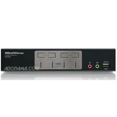 IOGEAR 4 Port KVMP Switch with USB 2.0 Hub and Audio
