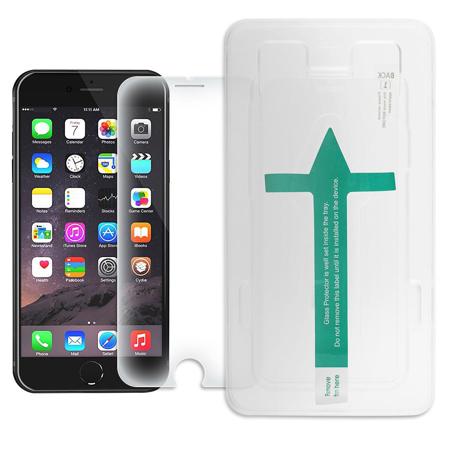 IOGEAR Tempered Glass Screen Protector with Instant Align Tray for iPhone 7, 2 Pack