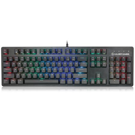 IOGEAR Kaliber Gaming HVER STEALTH RGB Mechanical Wired Keyboard, Black