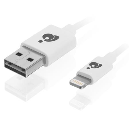 IOGEAR GRUL01 3.3' Reversible USB to Lightning Charge and Sync Flip Cable, White