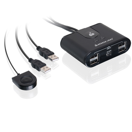 IOGEAR 2x4 USB 2.0 Peripheral Sharing Switch