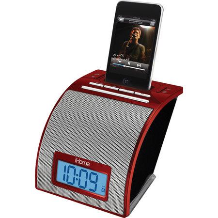 iHome IH11RVC Spacesaver Alarm Clock for iPod
