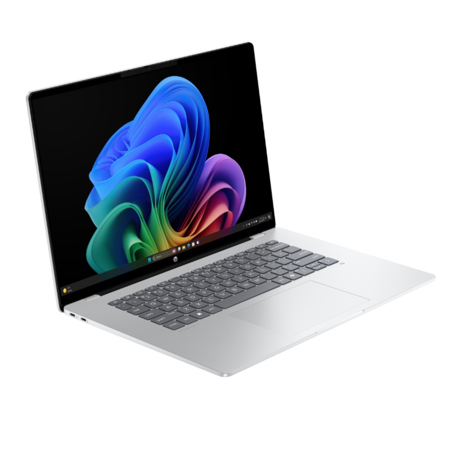 HP OmniBook 5 16-fb0435nr 16" WUXGA OLED Touchscreen Copilot+ PC Laptop, Snapdragon X X1-26-100 3.0GHz, 16GB RAM, 512GB SSD, Windows 11 Home, Glacier Silver Aluminum