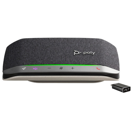 HP Poly Sync 20+M Bluetooth Conference Speakerphone with BT700 Dongle, Microsoft Teams Certified, Black