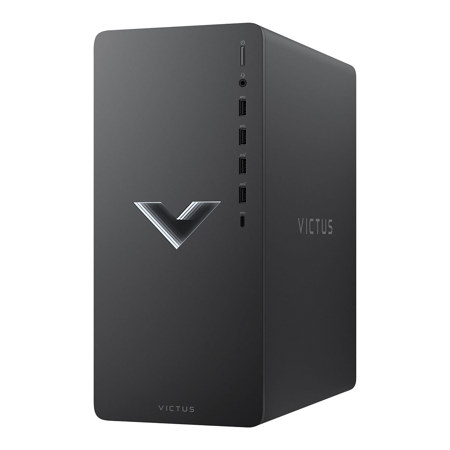 HP Victus 15L TG02-0210 Gaming Desktop Computer, Intel Core i3-12100F 3.3GHz, 8GB RAM, 512GB SSD, Intel Arc A380 6GB, Windows 11 Home, Mica Silver Metal