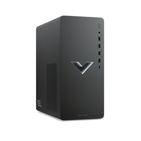 HP Victus 15L TG02-2009 Gaming Desktop Computer, Intel Core i7-14700F 2.1GHz, 16GB RAM, 1TB SSD + 1TB HDD, NVIDIA GeForce RTX 4060 8GB, Windows 11 Home, Mica Silver Metal