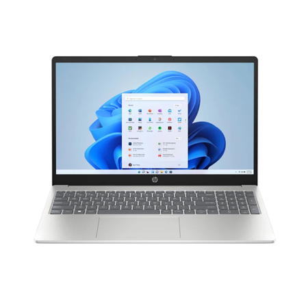 HP 15-fd0102ds 15.6" HD Touchscreen Laptop, Intel N100 0.8GHz, 4GB RAM, 128GB UFS, Windows 11 Home S Mode, Moonlight Blue/Natural Silver - Refurbished