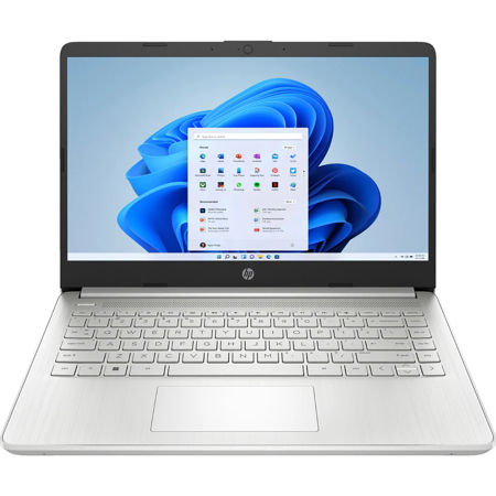 HP 14-dq3875nr 14" HD Laptop, N6000, 4GB RAM, 64GB eMMC, W11H S, Silver - Refurb
