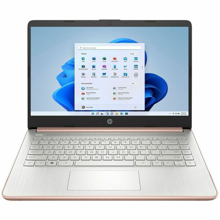 HP 14-dq3280nr 14" HD Touch Laptop, N4500, 4GB, 64GB eMMC, W11H S,Pale Rose Gold
