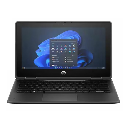 HP Fortis Flip G1i 11.6" HD 2-in-1 Touchscreen Laptop, Intel N150 0.8GHz, 8GB RAM, 128GB UFS, Windows 11 Pro, Jet Black