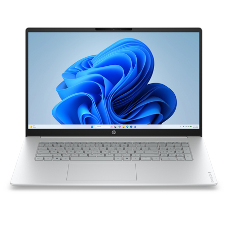 HP OmniBook 3 17-dp0419nr 17.3" Full HD Touchscreen Laptop, AMD Ryzen 3 30 2.4GHz, 8GB RAM, 512GB SSD, Windows 11 Home, Glacier Silver