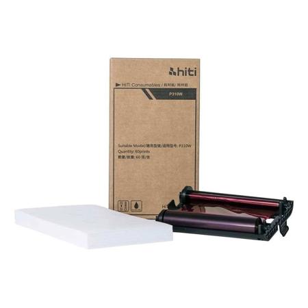 HiTi 4x6" Photo Print Pack for P310W Printer, 60 Prints