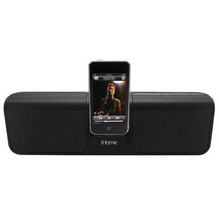 iHome IP46BV Stereo Portable Speaker System, Black