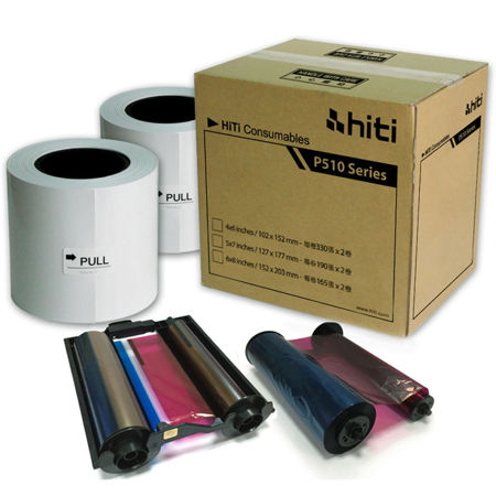 HiTi P510 4x6 Ribbon and Paper Case, for Total of 660 4x6" Prints per Case
