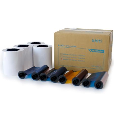HiTi P510 6x8" Ribbon and Paper Case, 4x 165 Sheet Rolls (660 Prints Total)