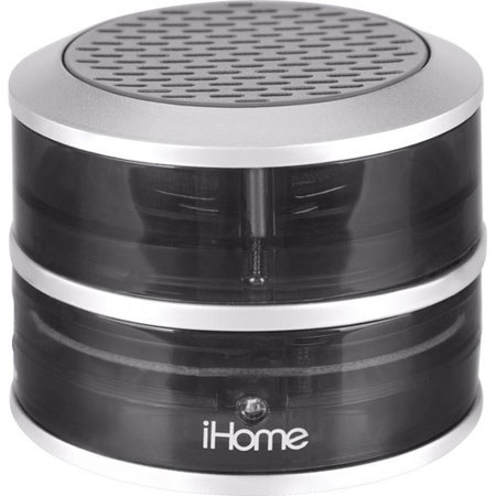 iHome iHM60 CrystalTunes Portable Multimedia Speaker, Grey Translucent