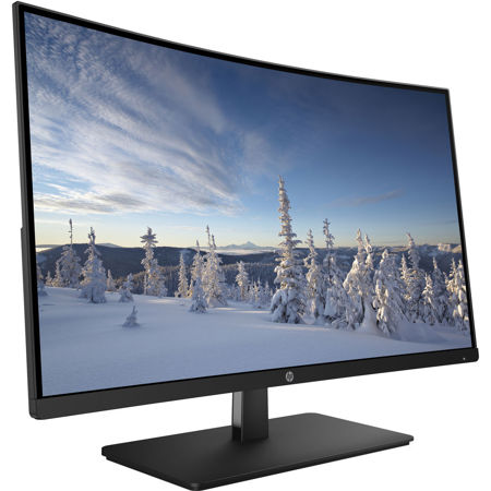 HP 27B 27" Widescreen Full HD LED Curved Monitor, 1920x1080