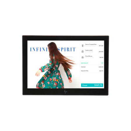 HP Engage One 10t 10.1" 16:10 WXGA Touchscreen IPS LED Monitor, VESA Mount,Black