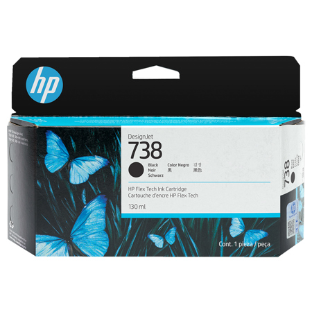 HP 738 DesignJet Ink Cartridge 130ml Black