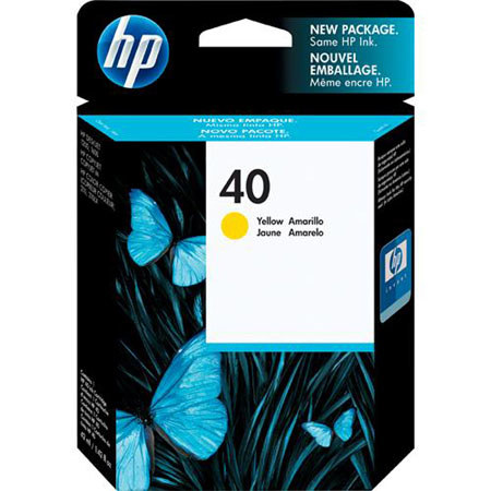 HP #40 Yellow Ink Cartridge for the DeskJet, CopyJet & CopyJet M Inkjet Printers.