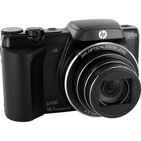 Hewlett Packard HP-P650 16.1MP Digital Camera, 24x Optical Zoom - Black
