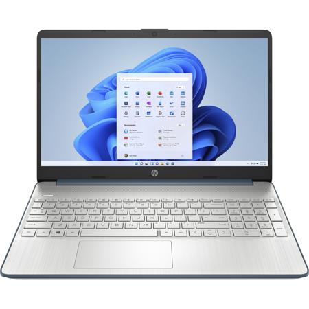 HP 15-dy0700tg 15.6" HD Notebook Computer, Intel Pentium Silver N5030 1.1GHz, 8GB RAM, 256GB SSD, Windows 11 Home S Mode, Spruce Blue - Refurbished