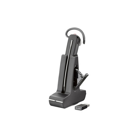 HP Poly Savi 8245 UC Wireless DECT Convertible Headset, Microsoft Teams, Black