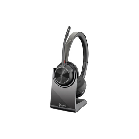 HP Poly Voyager 4320 UC Wireless Stereo Headset with Stand & USB-A, Teams Cert.