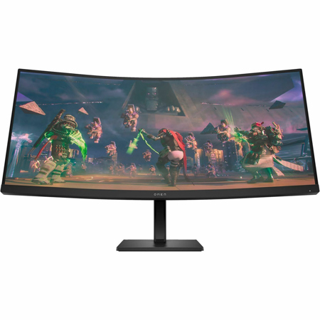 HP OMEN 34c 34" 21:9 UWQHD 165Hz Curved VA LCD HDR Gaming Monitor, Black