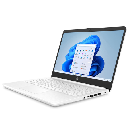 HP 14-dq0712ds 14" HD Touch Laptop, N4120, 4GB, 64GB eMMC,W11H S, White - Refurb