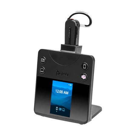 HP Poly Savi 8445 Office Wireless DECT Convertible Headset, Microsoft Teams Certified, Black